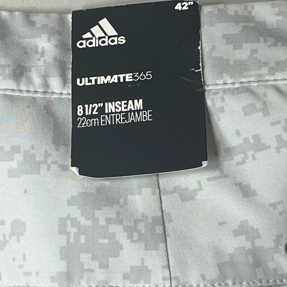 NWT Adidas 42W Ultimate 365 Camo Stretch Band PRIMEGREEN 8.5” Inseam Shorts